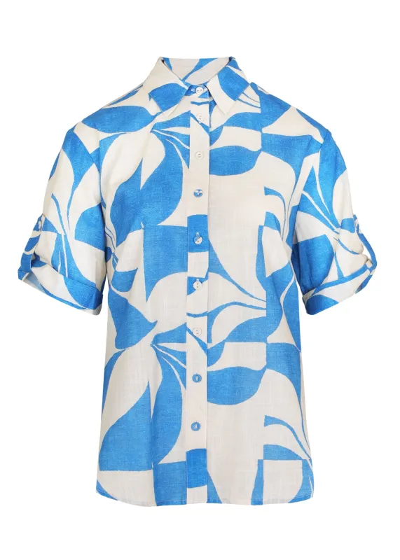 Cuffed Short Sleeve Shirt Ipanema made by Sand Dollar