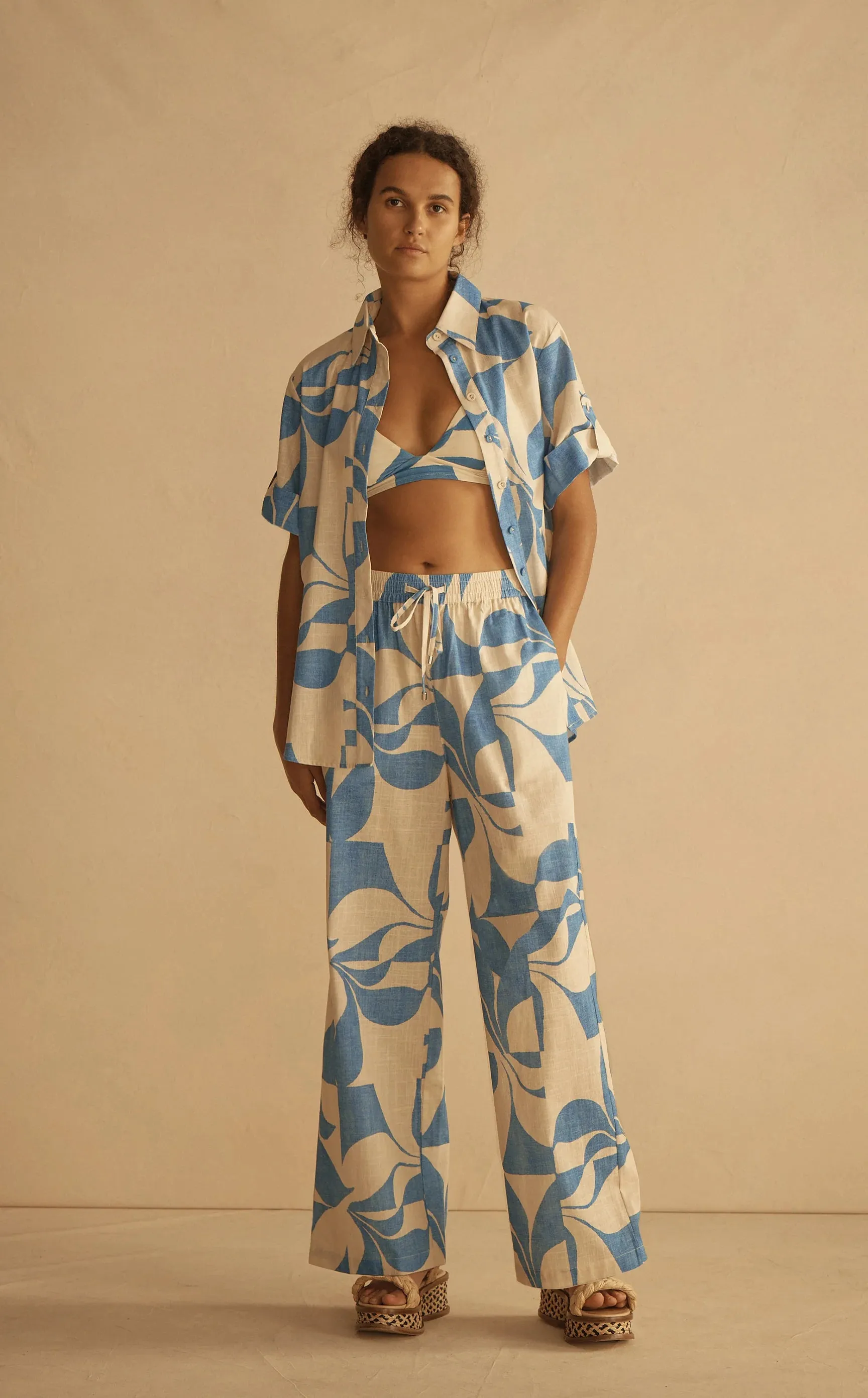 Cuffed Short Sleeve Shirt Ipanema sold by Sand Dollar product image thumbnail 2