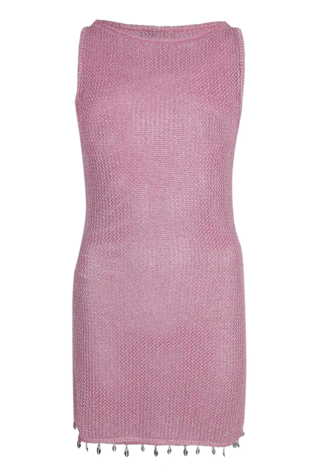 Ariya Mini Dress Pink Metallic sold by Sand Dollar