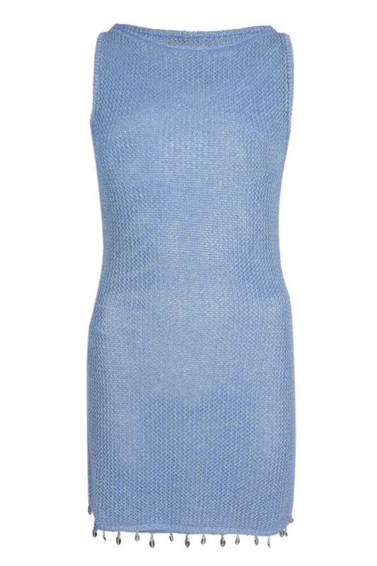 Ariya Mini Dress Sky Blue made by Seven Wonders
