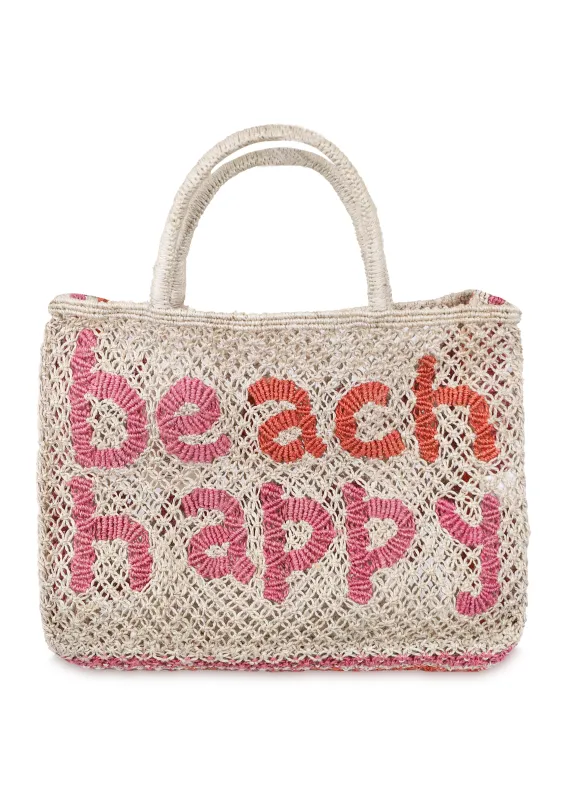 Beach Happy Day Jute Bag Natural sold by Sand Dollar
