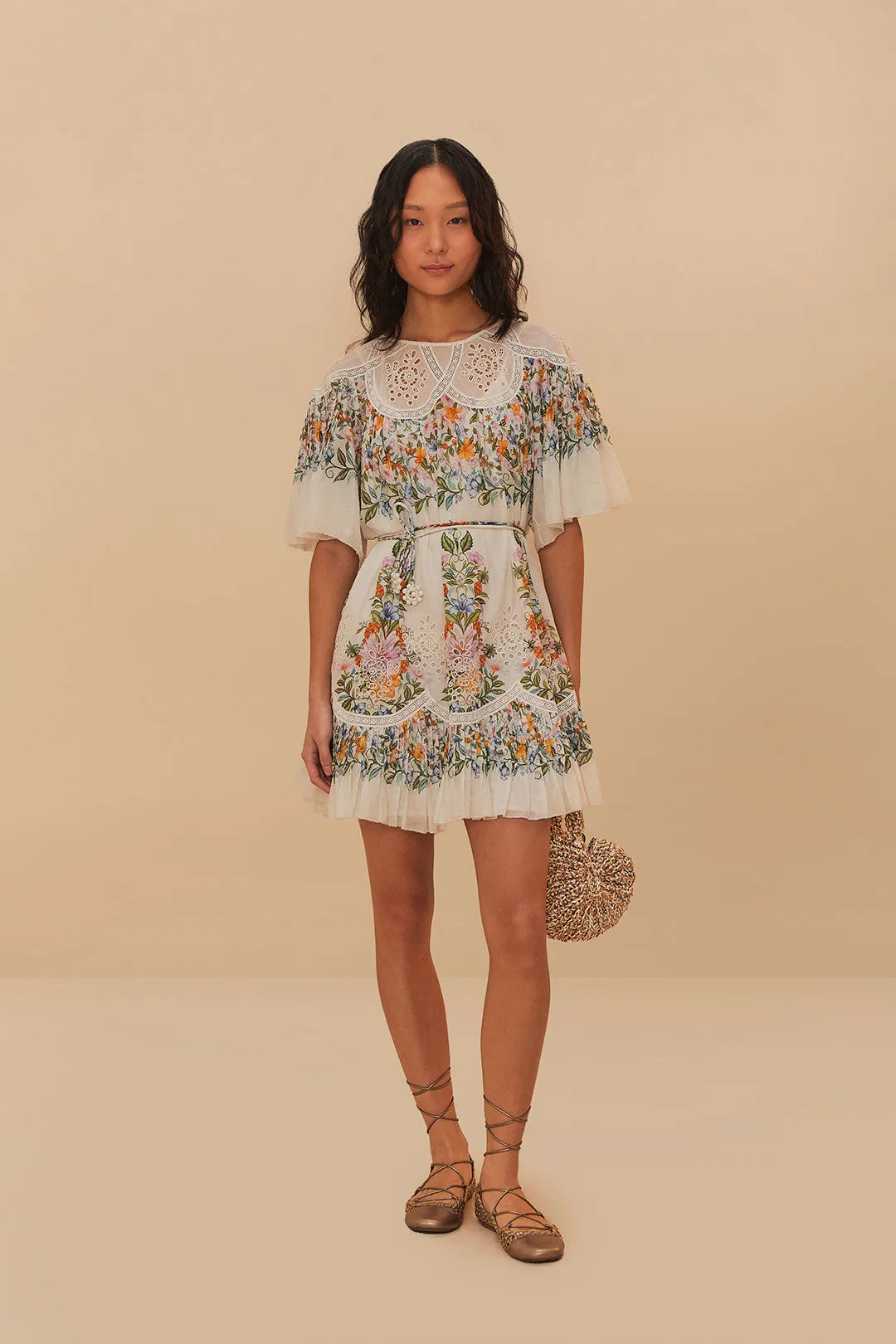Sweet Bloom Bouquet Mini Dress sold by Sand Dollar product image thumbnail 2