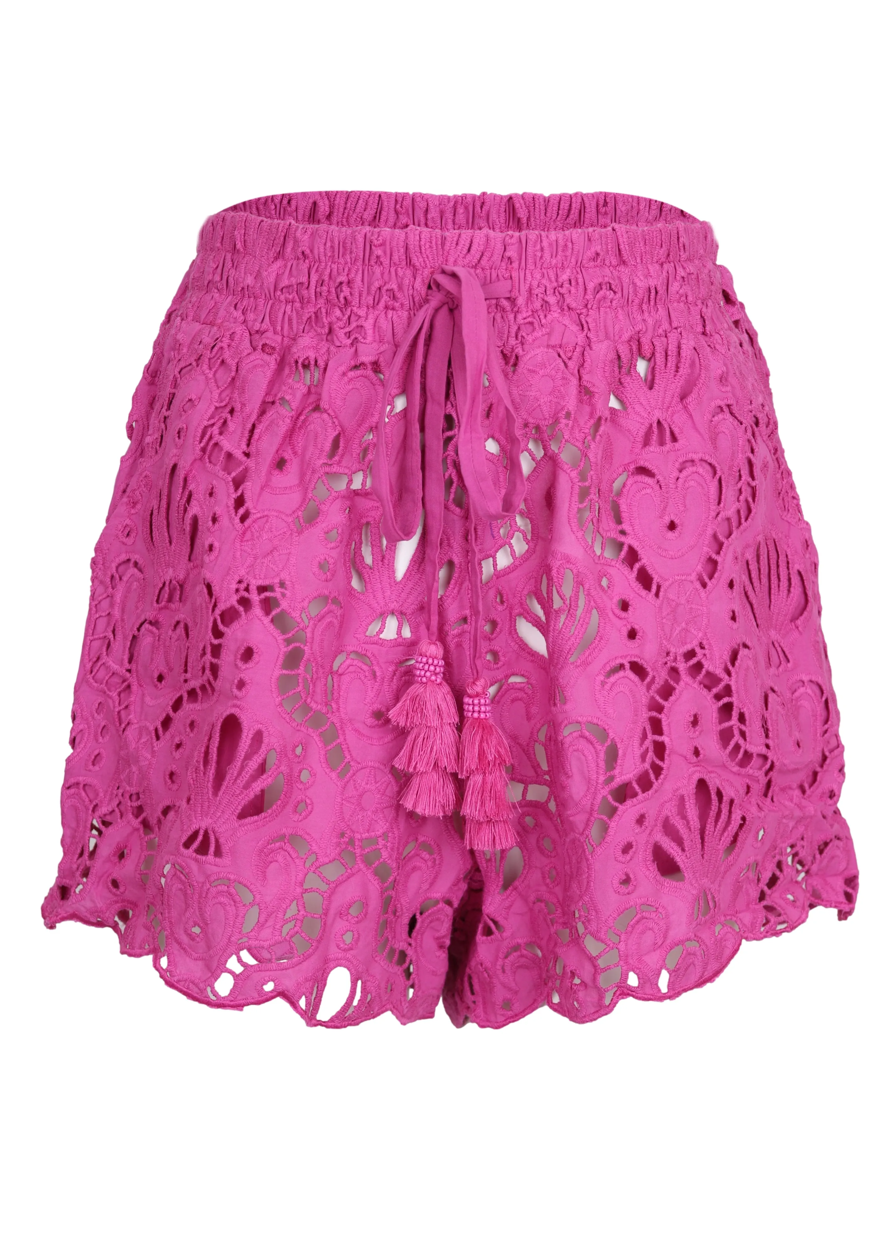 Pink Seashell Eyelet Short sold by Sand Dollar