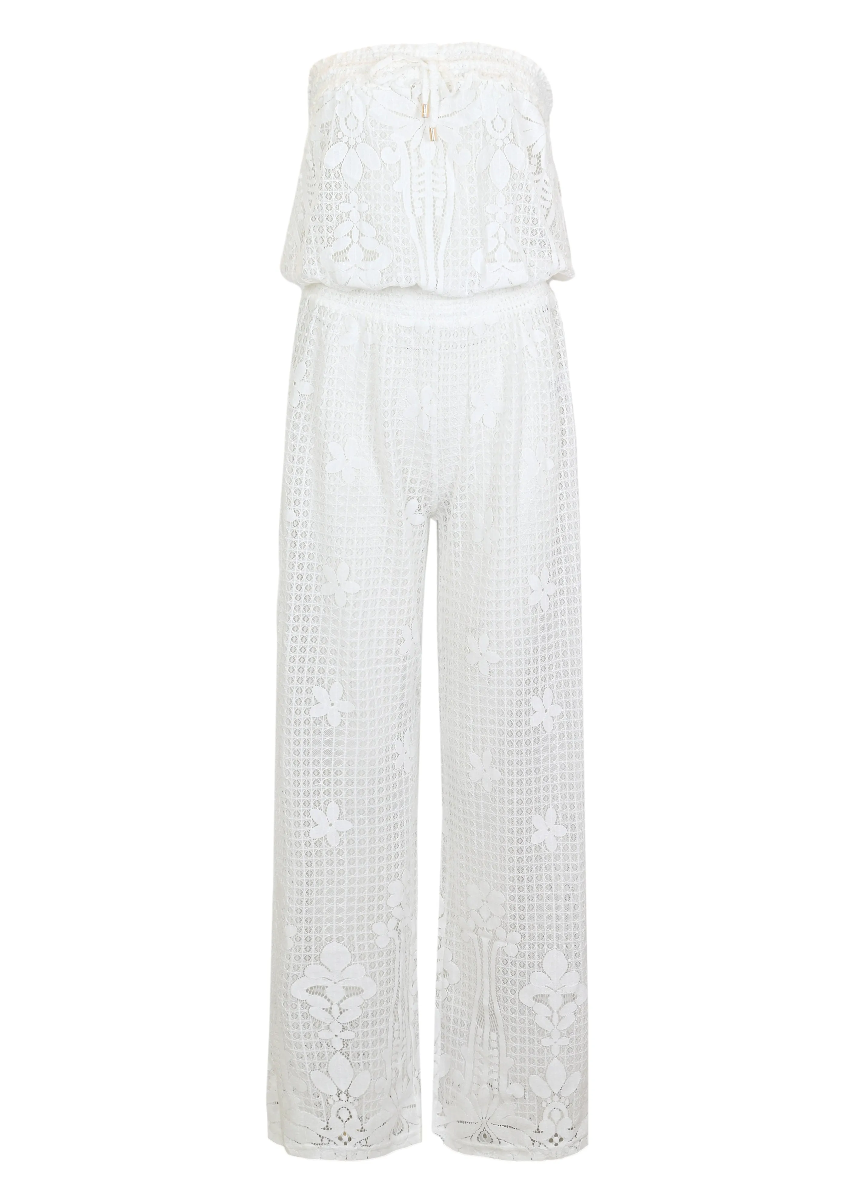 Viv Jumpsuit White sold by Sand Dollar