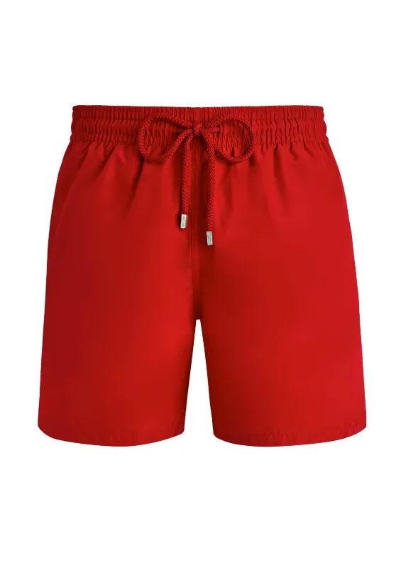 Men Ultra-Light and packable Swim Shorts Solid Rouge sold by Sand Dollar
