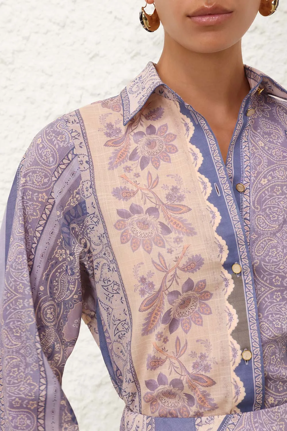 Lucky Relaxed Shirt Blue Bandana sold by Sand Dollar product image thumbnail 5