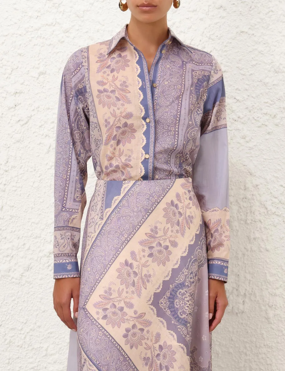 Lucky Relaxed Shirt Blue Bandana sold by Sand Dollar product image thumbnail 4