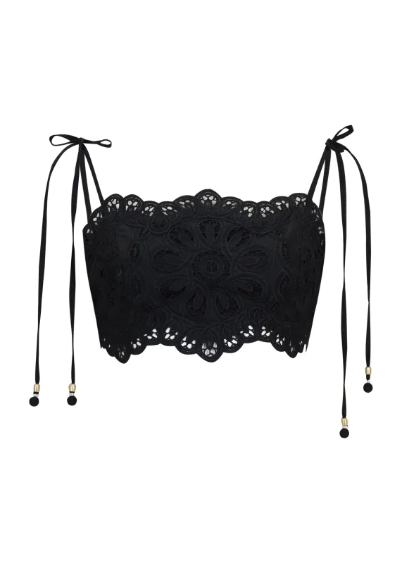 Rhiannon Embroidered Bodice Black sold by Sand Dollar