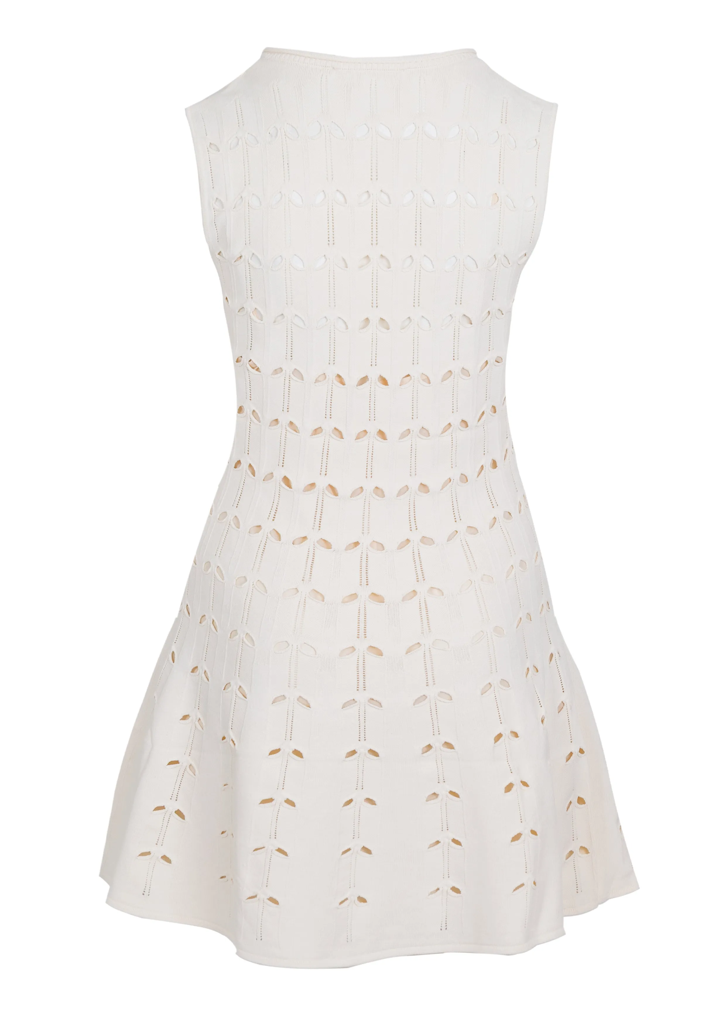 Rhiannon Pointelle Sleeveless Mini Dress Cream sold by Sand Dollar product image thumbnail 3