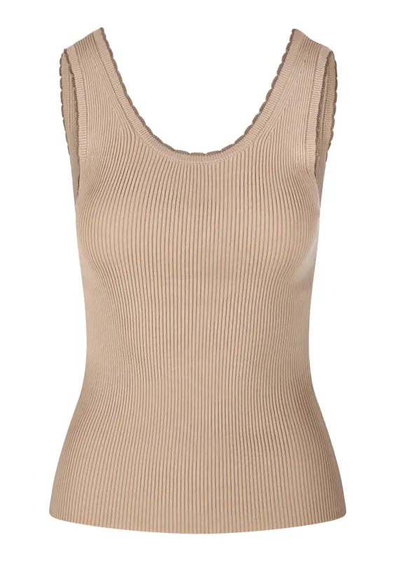 Ascension Scallop Scoop Tank Macadamia sold by Sand Dollar