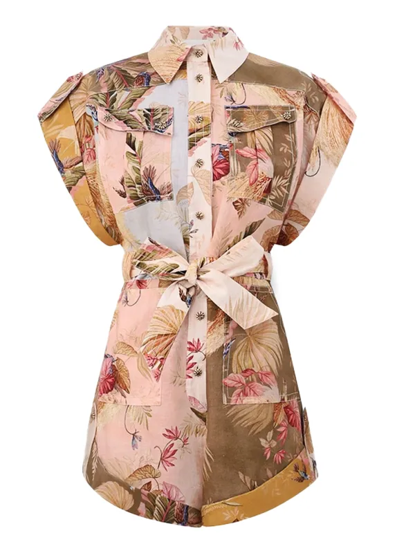 Ascension Cuffed Playsuit Spliced sold by Sand Dollar