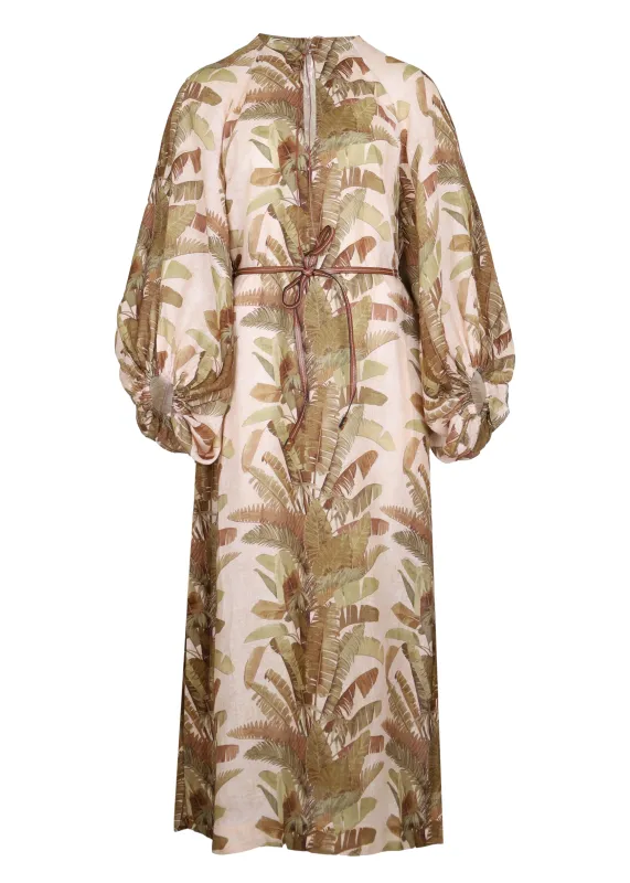 Ascension Midi Dress Green Palm sold by Sand Dollar