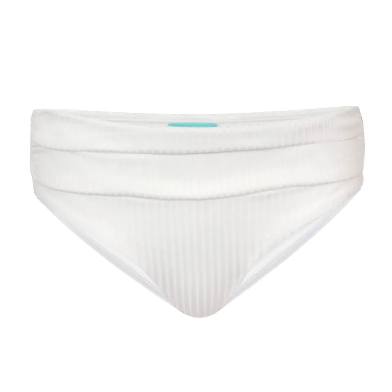 Bel Air Bikini Bottom Ivory Ribbed sold by Sand Dollar