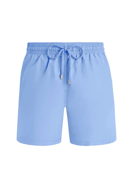 Men Swim Shorts Solid Flax Flower/Blue sold by Sand Dollar