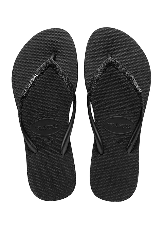 Havaianas Slim Sparkle Black sold by Sand Dollar
