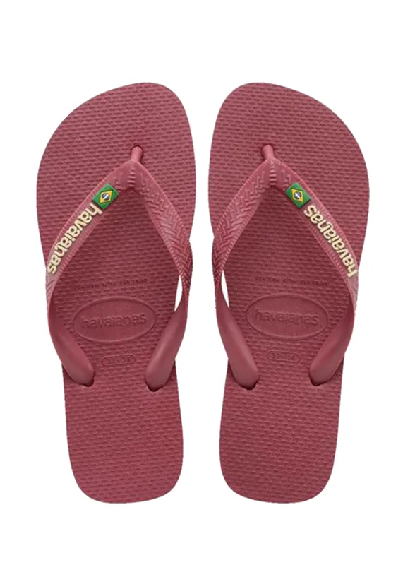Havaianas Brasil Logo Amaranth sold by Sand Dollar