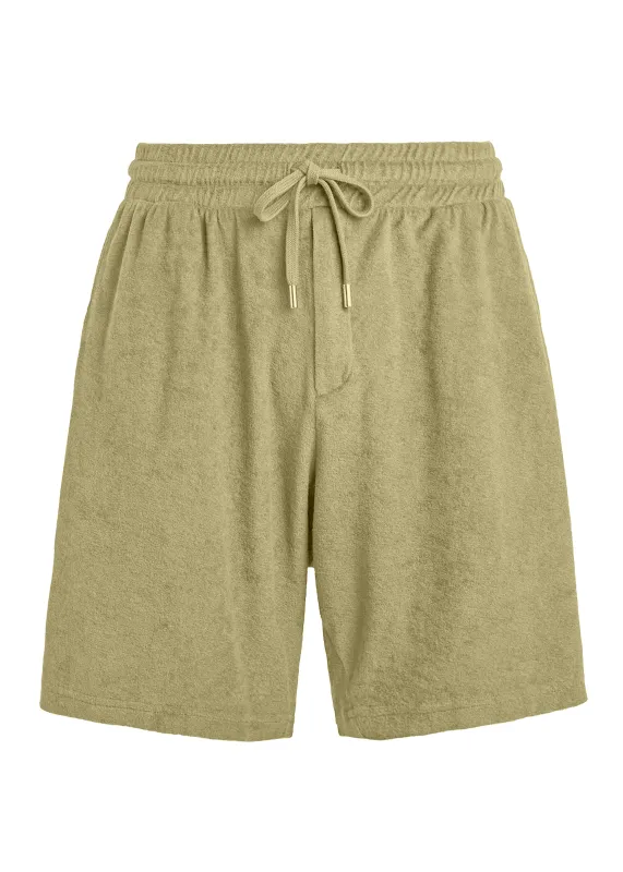 Augusto Terry Cotton Shorts Jungle Green sold by Sand Dollar