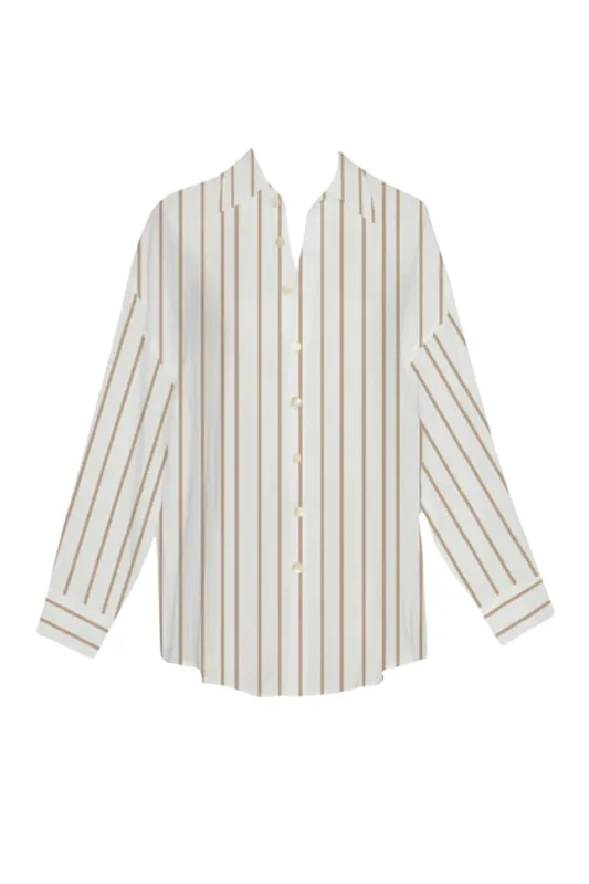 Playa Boyfriend Shirt Tan sold by Sand Dollar