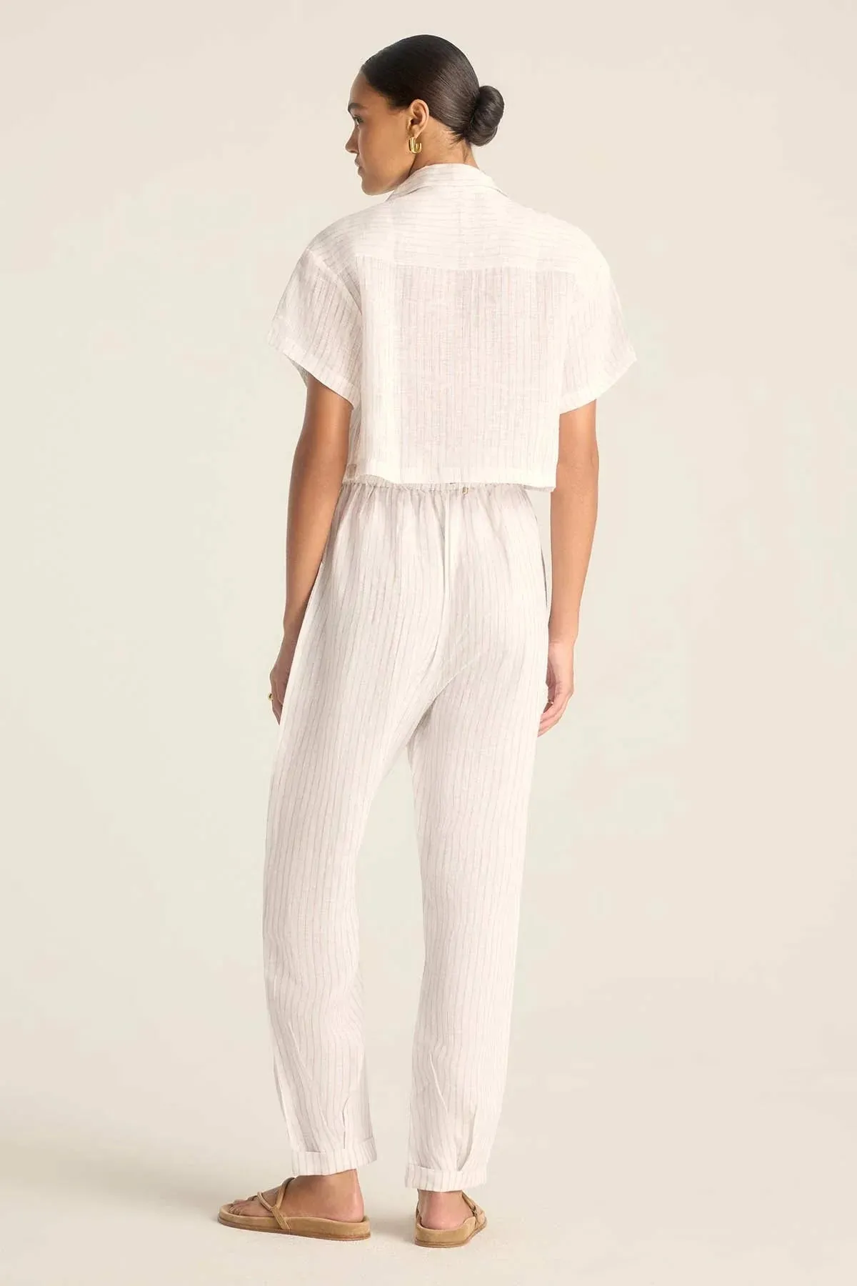 Hana Cropped Shirt Tan sold by Sand Dollar product image thumbnail 4