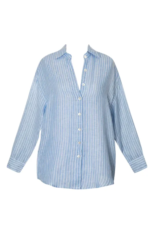 Playa Boyfriend Shirt Summer Stripe sold by Sand Dollar