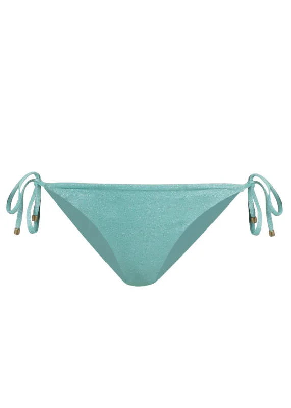 Elle Tie Side Bottom Aqua sold by Sand Dollar