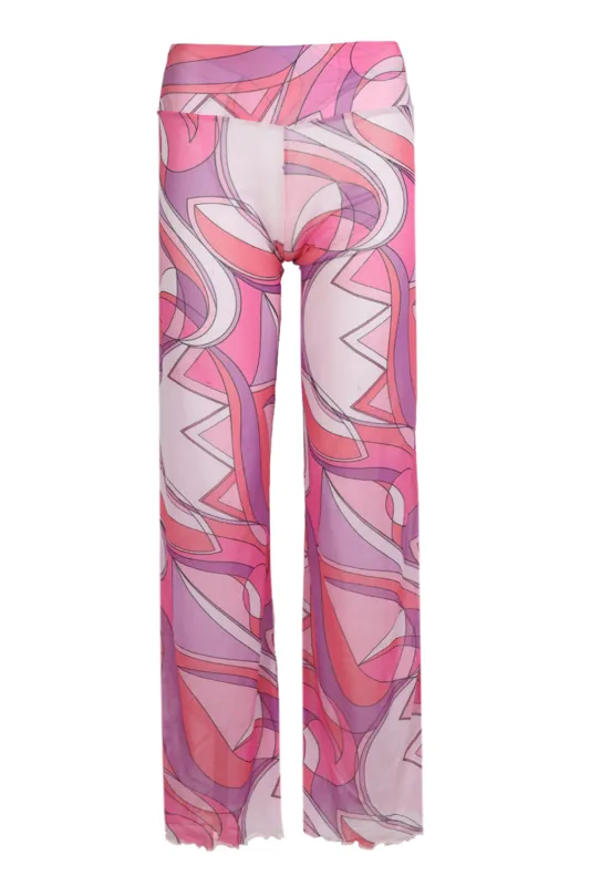 Mesh Wide Leg Pink made by Sand Dollar