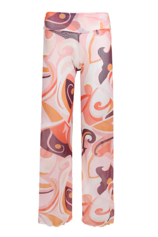 Mesh Wide Leg Orange sold by Sand Dollar