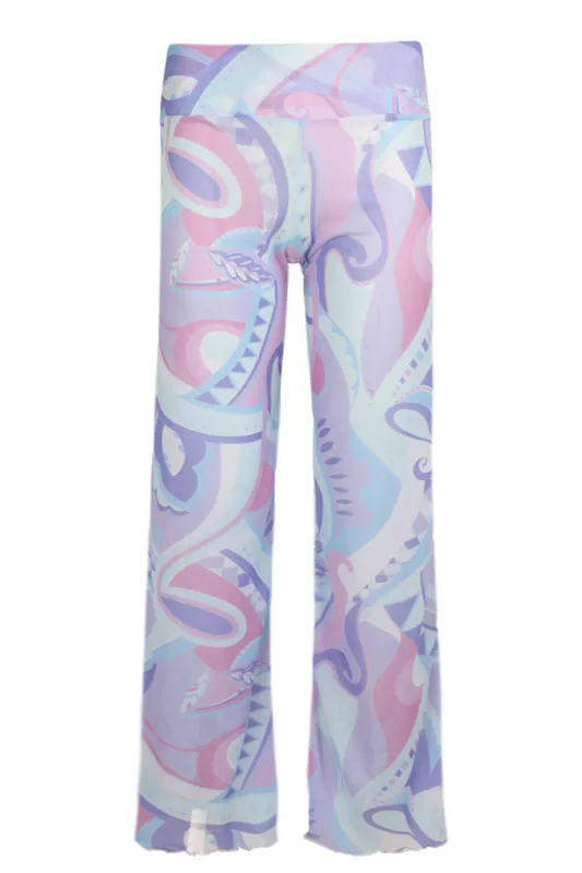 Mesh Wide Leg Blue sold by Sand Dollar