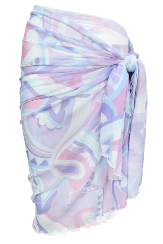 Mesh Full Sarong Blue sold by Sand Dollar