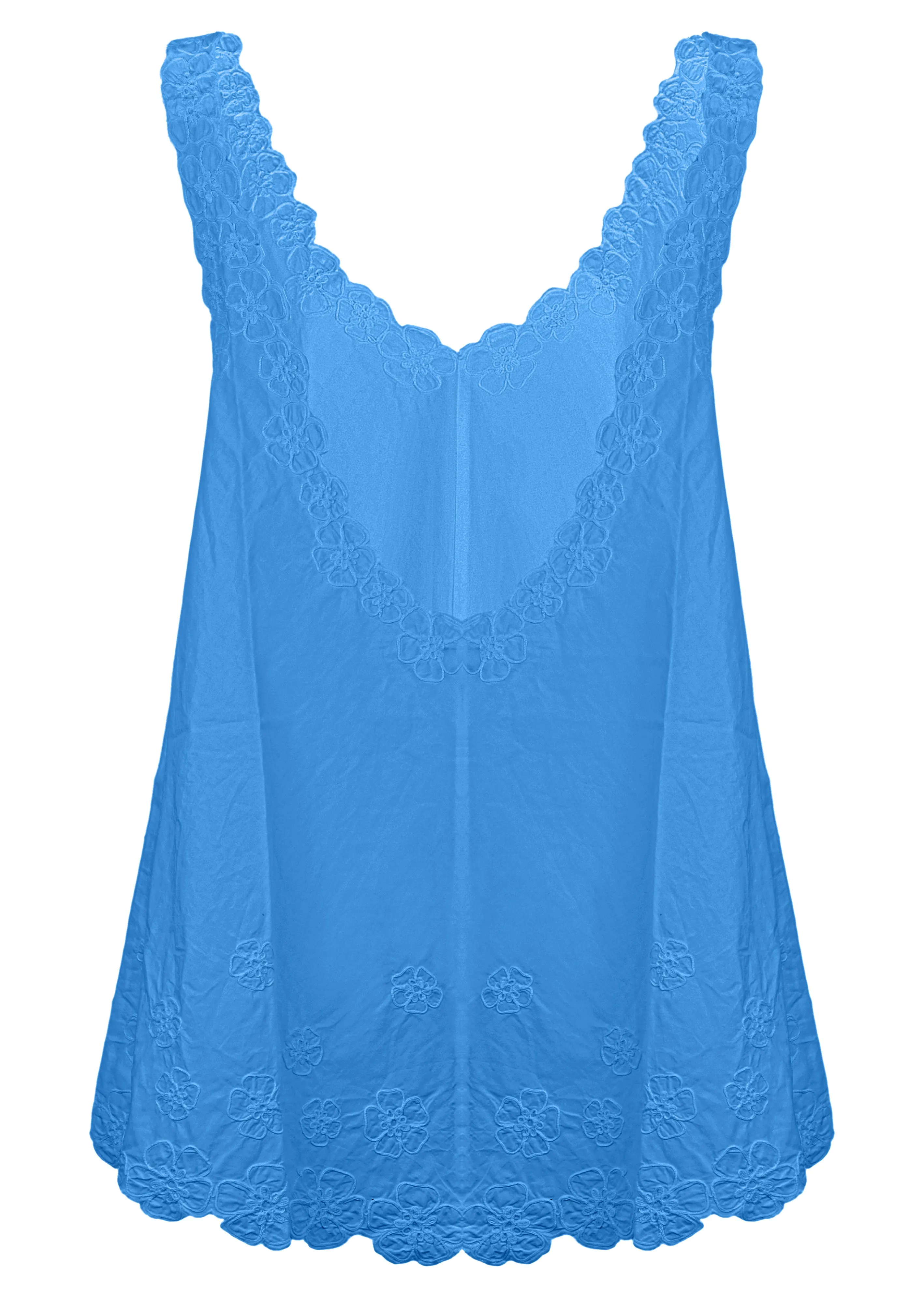 Poplin Low Back Dress with Cord Flower In Marine sold by Sand Dollar product image thumbnail 3