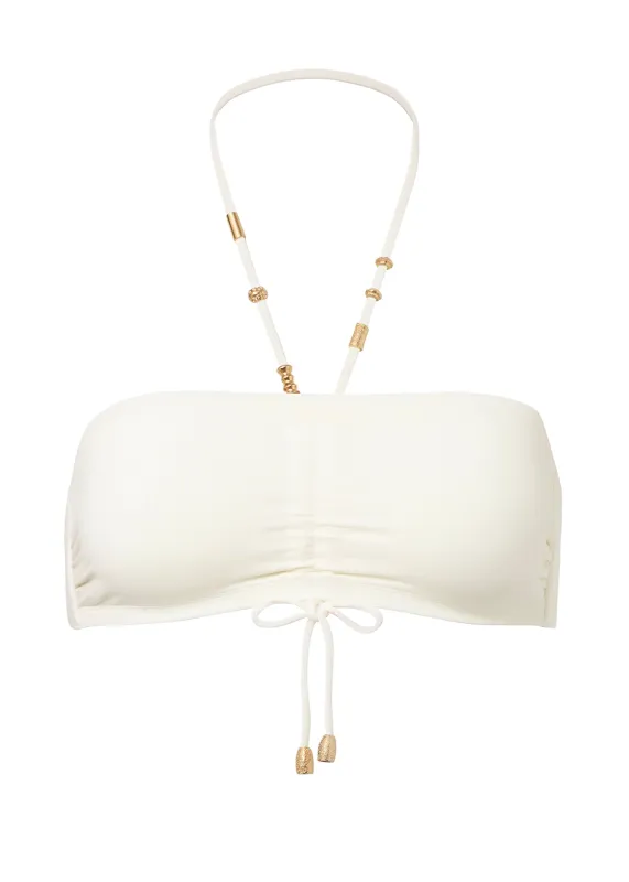 Melia Bandeau Top Sable Fin sold by Sand Dollar