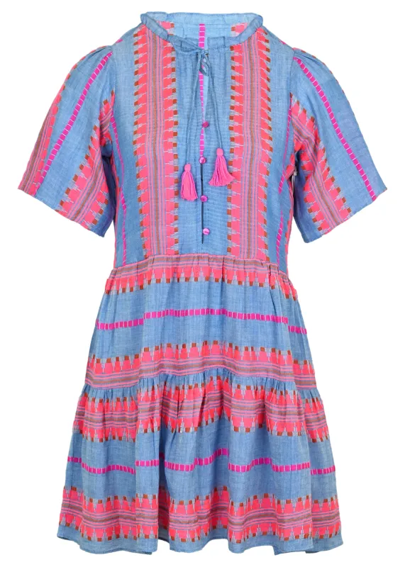 Oceana Scarf Stripe Mini Dress sold by Sand Dollar