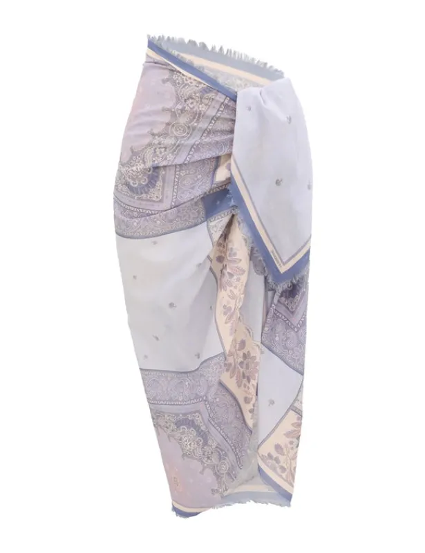 Printed Pareo Blue Bandana sold by Sand Dollar