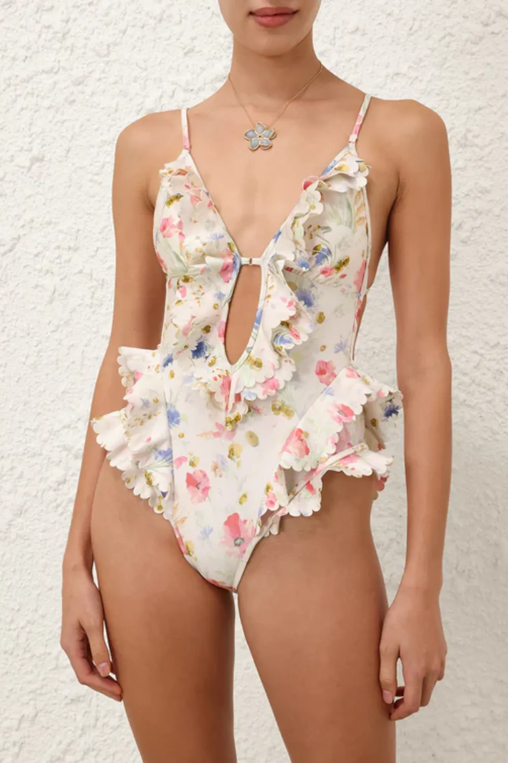Lucky Waterfall Frill One Piece sold by Sand Dollar product image thumbnail 2