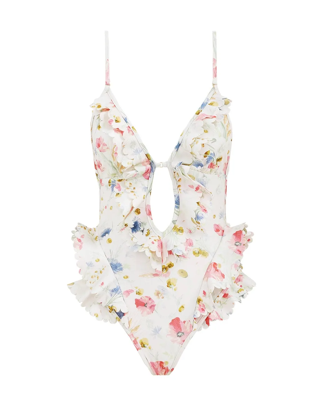 Lucky Waterfall Frill One Piece sold by Sand Dollar