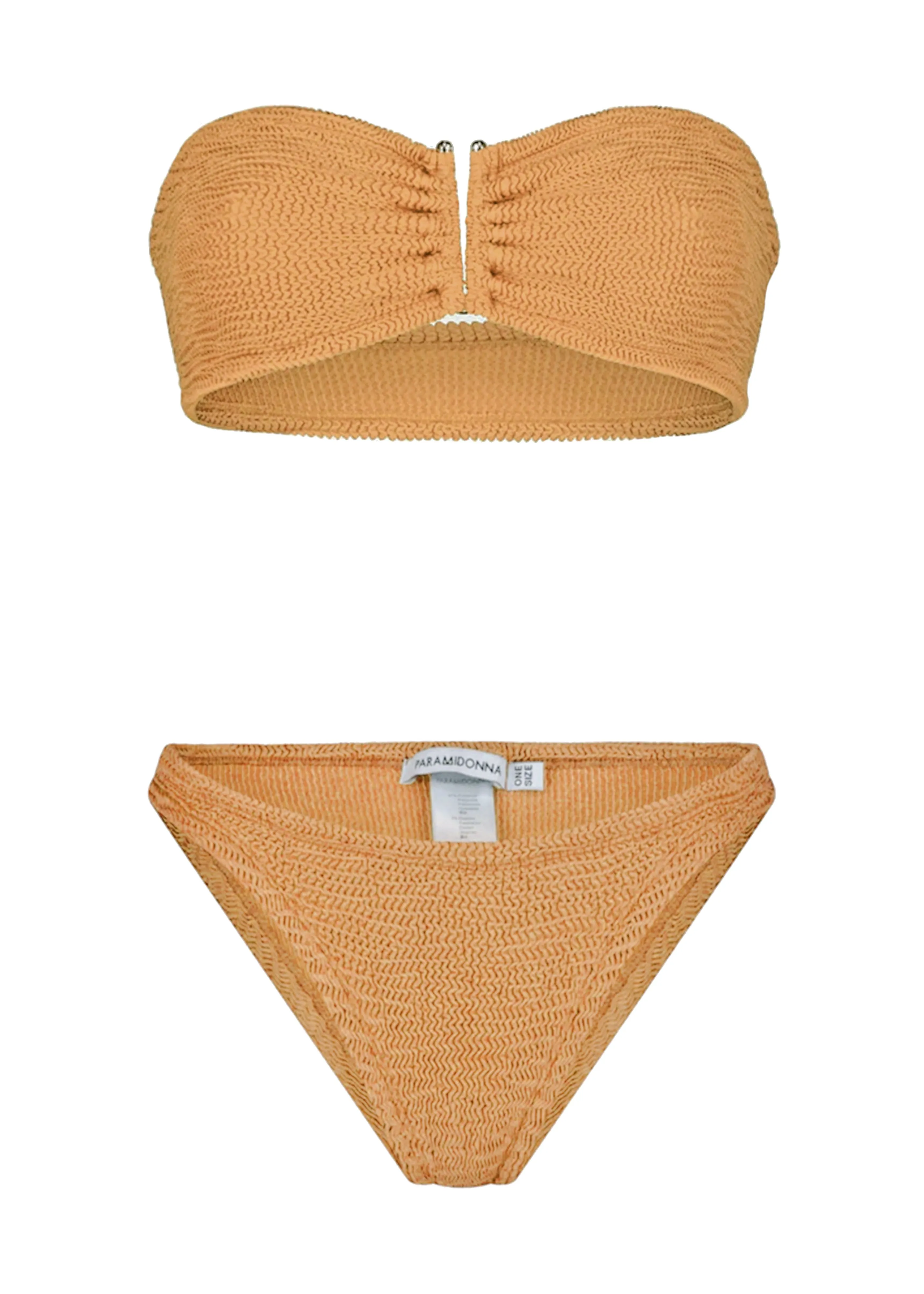 Frida Bikini Peach Lurex sold by Sand Dollar