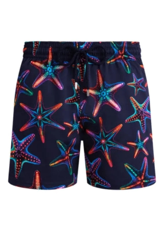 Men Stretch Short Swim Shorts Disco Stars sold by Sand Dollar