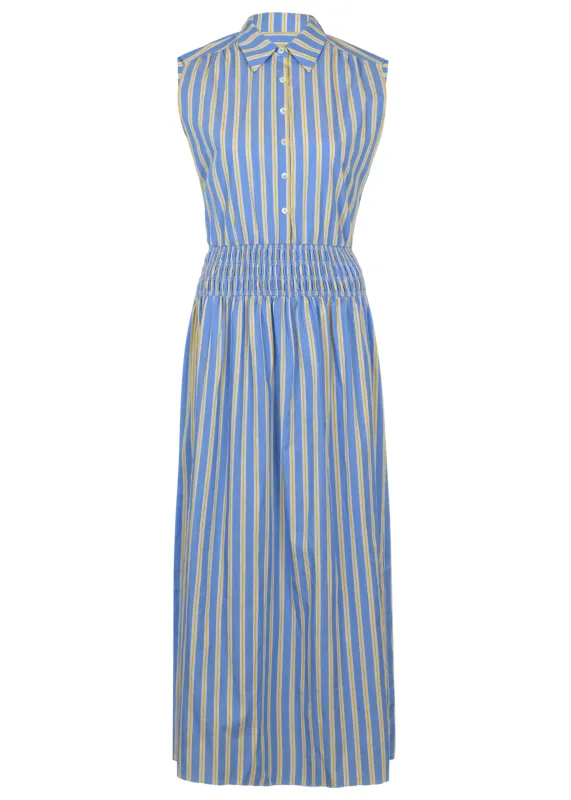 Edna Shirting Midi Dress made by SAYLOR