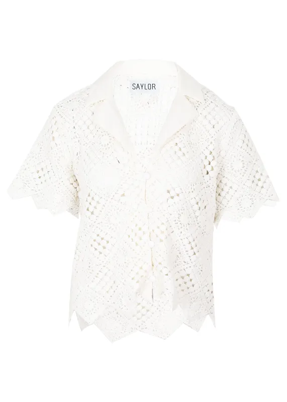Nan Diamond Crochet Top made by SAYLOR