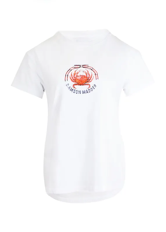 Crabby Bow Shrunken Tee made by Damson Madder