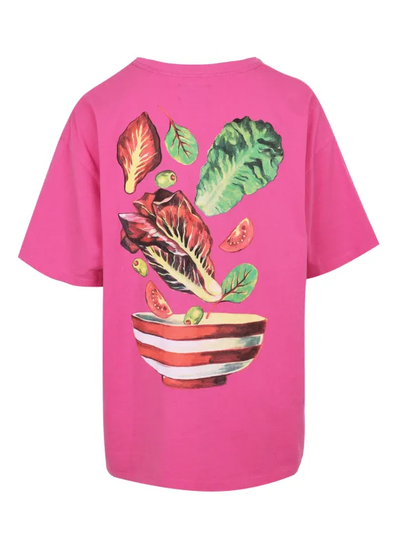 Salad Boyfriend Tee Pink sold by Sand Dollar