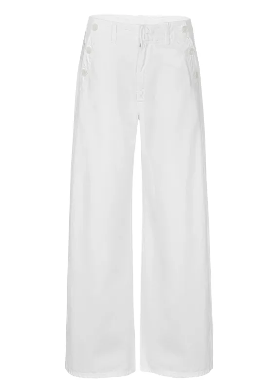 Boardwalk Trouser in Soft White sold by Sand Dollar