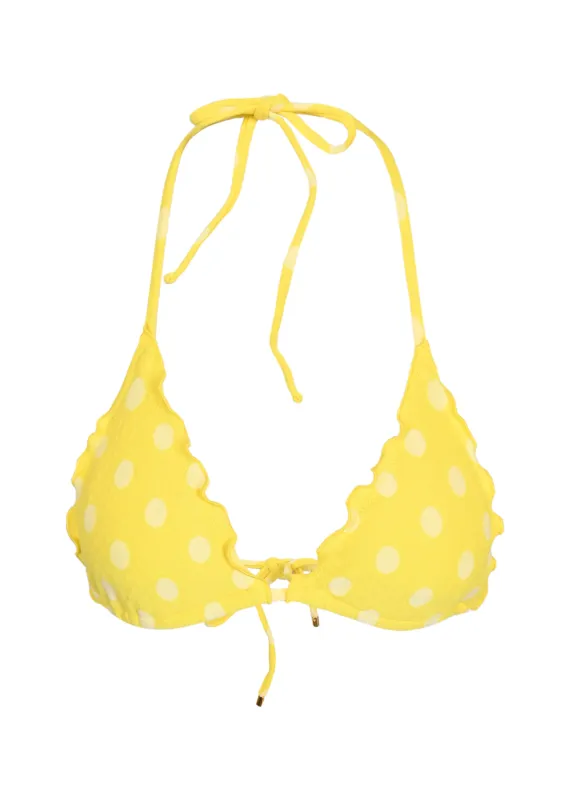 Lettuce Edge Triangle Top Polka Dot made by PQ Swim