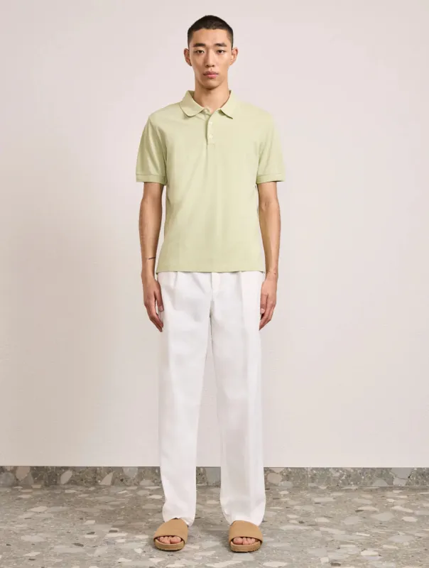 Horacio Polo Button Up Pistachio sold by Sand Dollar