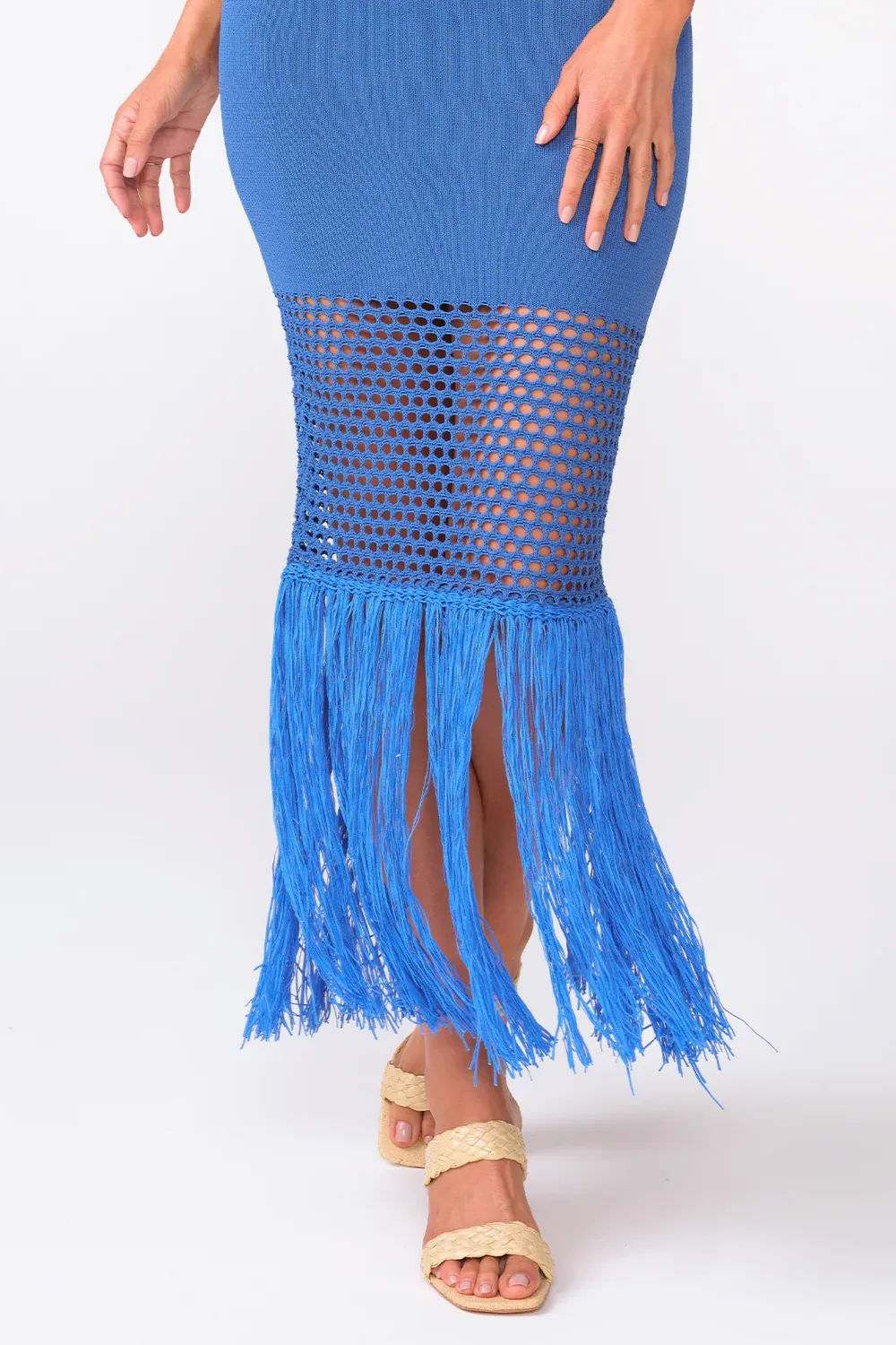 Claudia Fringe Dress Blueberry sold by Sand Dollar product image thumbnail 5