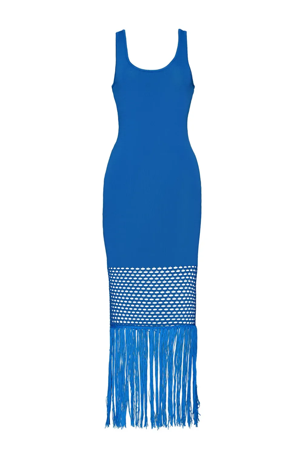 Claudia Fringe Dress Blueberry sold by Sand Dollar