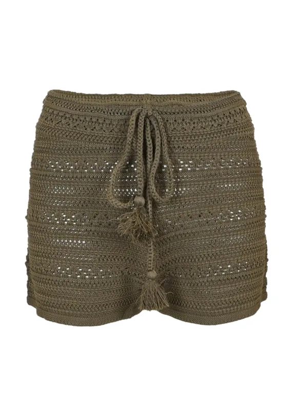 Bree Boho Short Olive sold by Sand Dollar