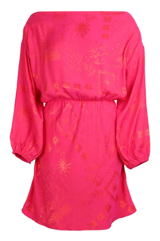 Pink Safari Mini Tilly Dress sold by Sand Dollar