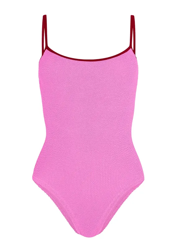 Pamela Swim Contrast Bubblegum/Red sold by Sand Dollar