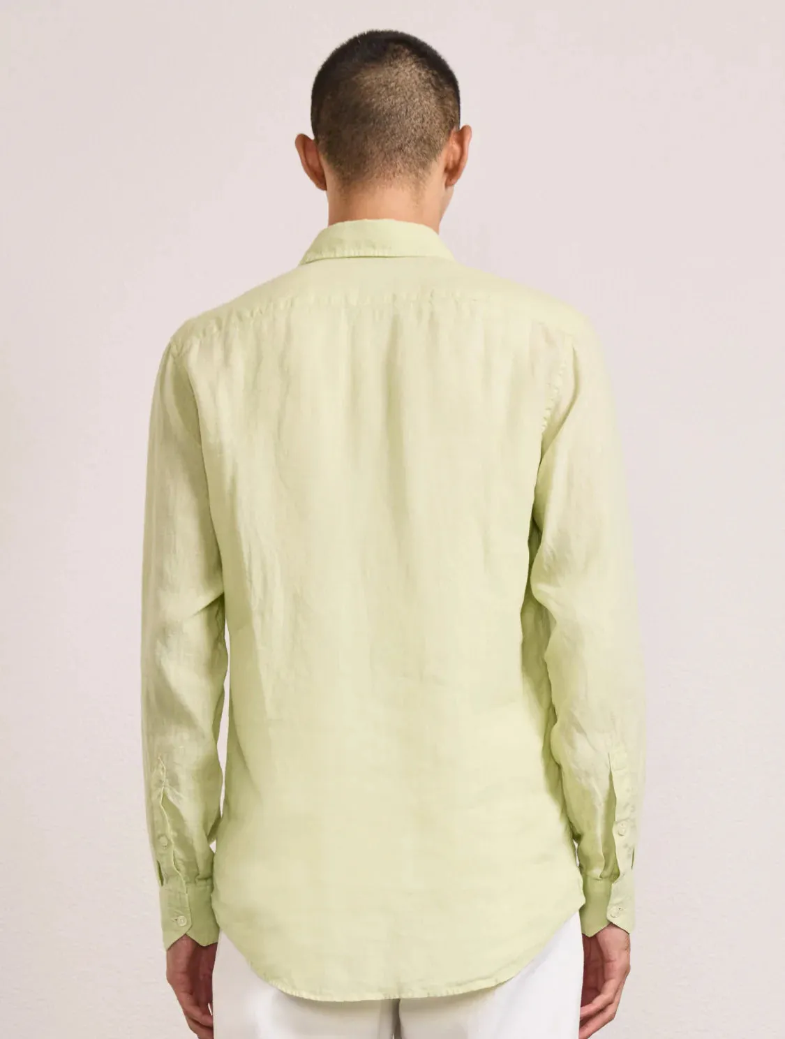 Antonio Linen Long Sleeve Shirt Pistachio sold by Sand Dollar product image thumbnail 4